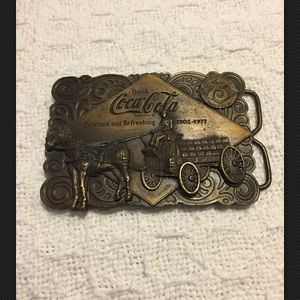 Coca Cola Belt Buckl1901 to 1976 75th Anniversary
